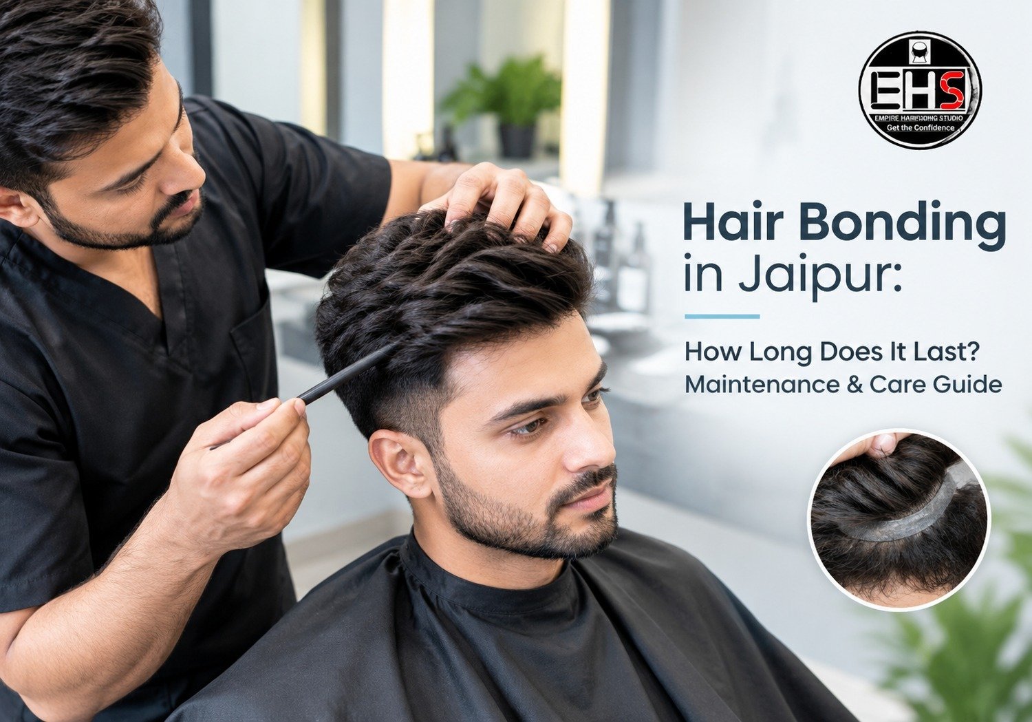 Hair Fixing in Jaipur and Hair Bonding in Jaipur for a Natural-Looking Hair Replacement Solution