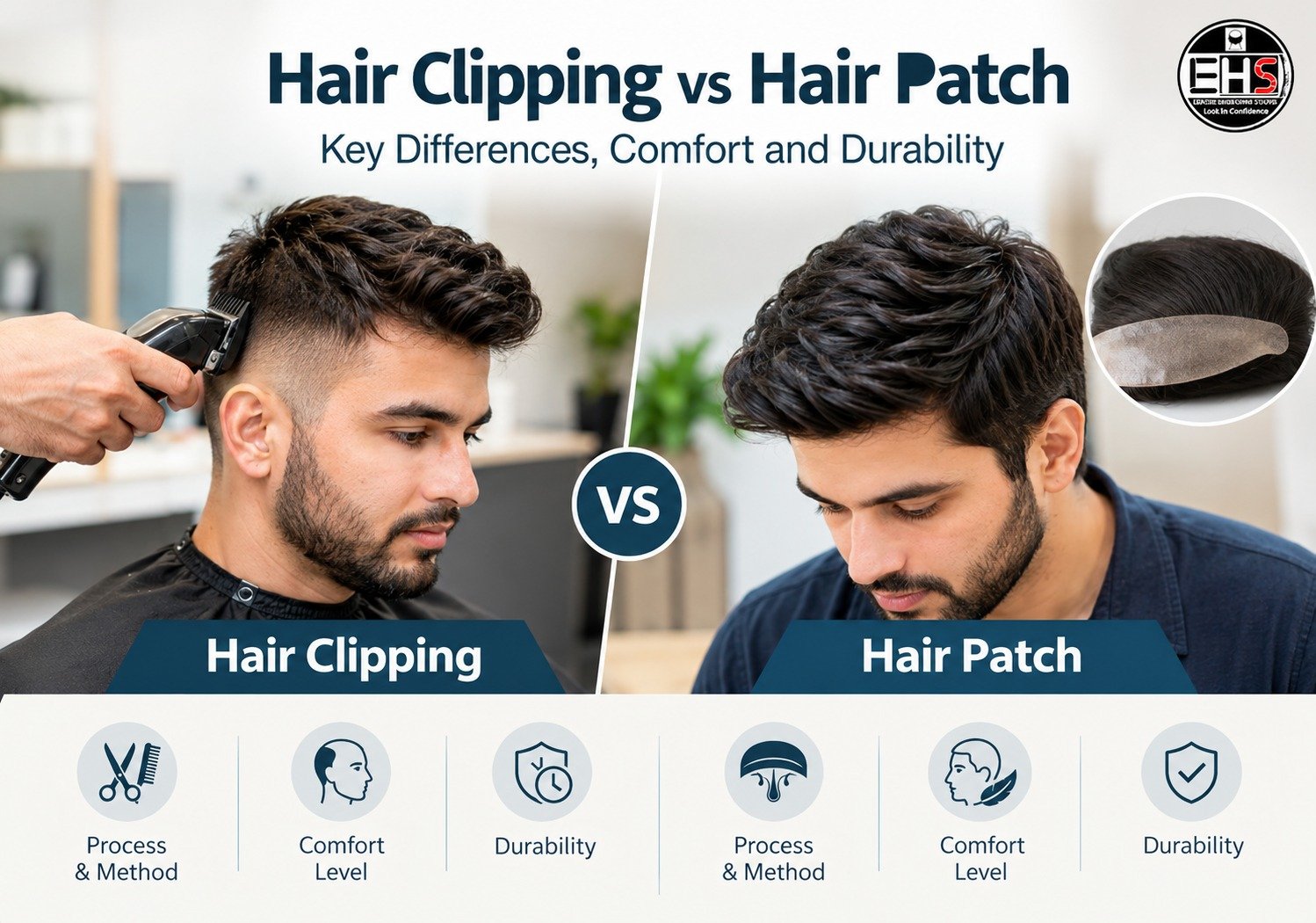 Hair Clipping vs Hair Patch – Key Differences, Comfort and Durability